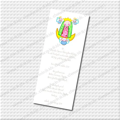 Separador de libro personalizado para bautizo