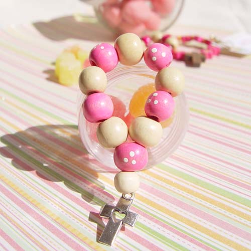 Denarios Madera Rosados