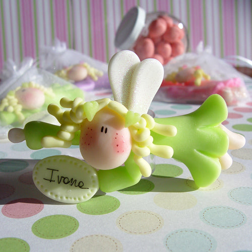 Angelito Volador Verde Letrero